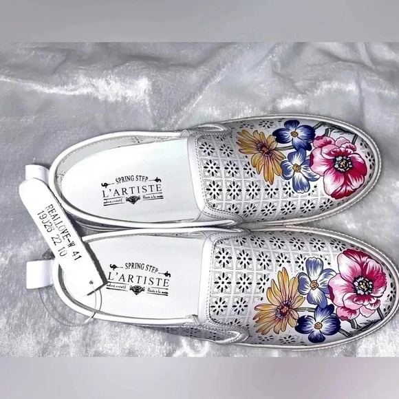 Spring Step L'Artiste Women's Reallove Fashion Sneaker White EU 41 / US 9.5/10 - Picture 1 of 6
